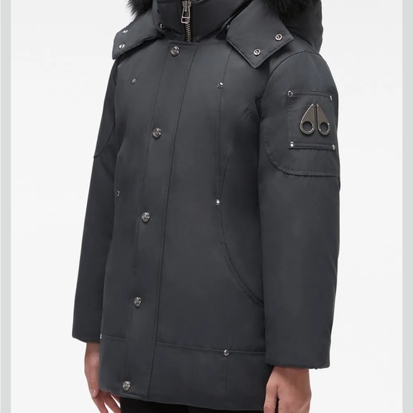 Moose Knuckle Gray Long Jacket - Picture 3 of 6